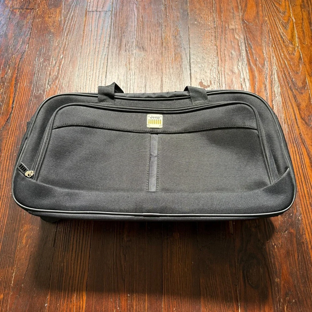 Vintage Jeep Duffel Bag Black Logo‎